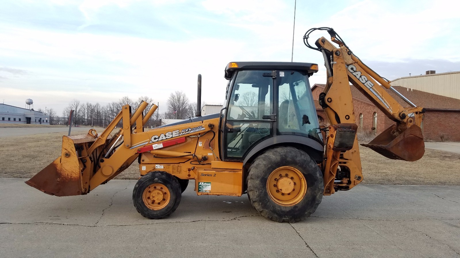 2007 Case 580 Super M SeriesII Backhoe 4x4 Ex-Hoe Clamshell Cab Extendahoe