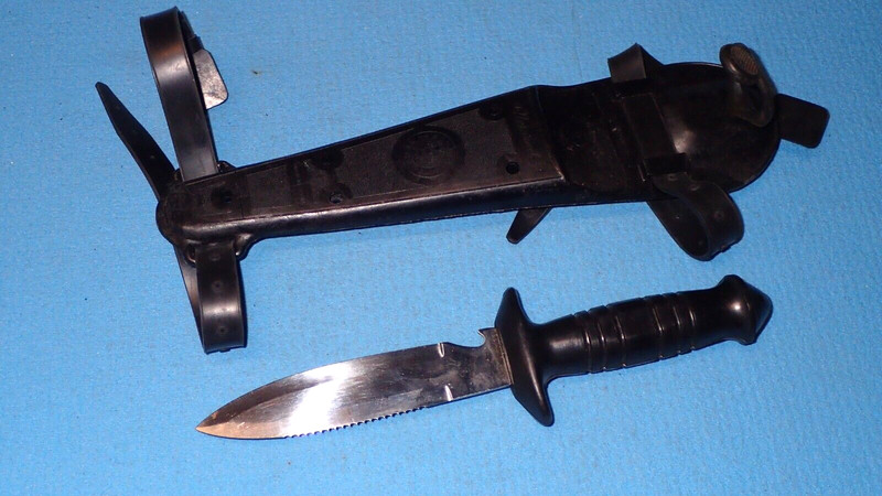 Vintage Tauchermesser Nemrod Mit Scheide Und BäNderung, §61
