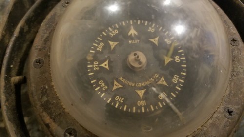 MARINE COMPASS COMPANY Nautical Navigation System Compass Old ANTIQUE