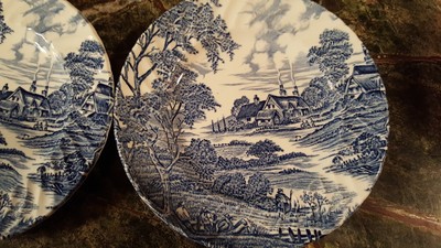 4 Ridgway Ironstone Meadowsweet ~ Bread & Butter Plates