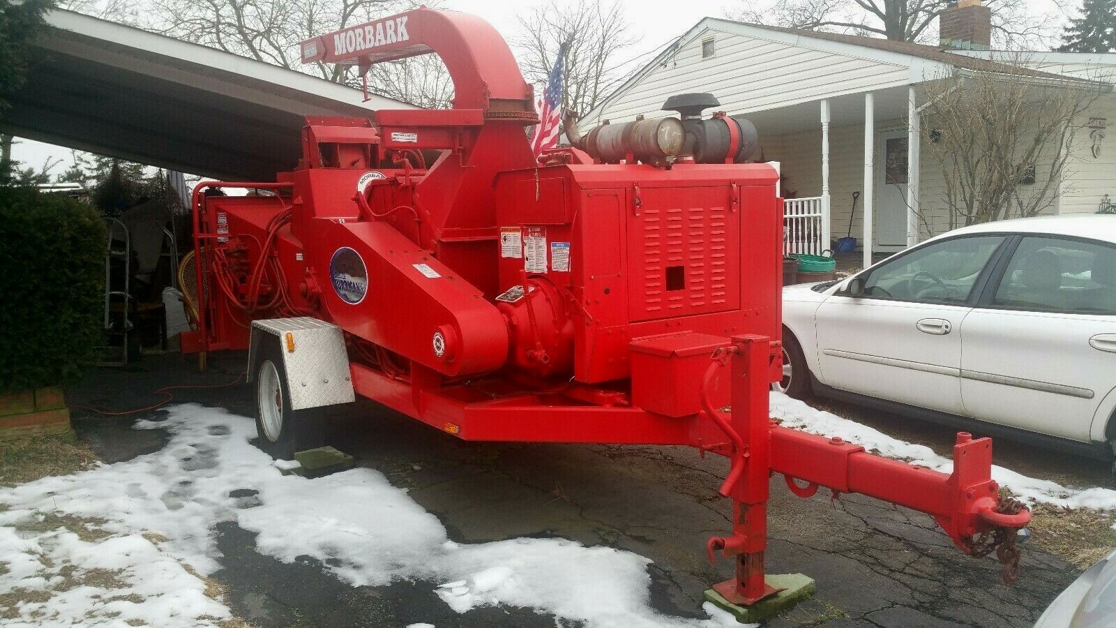 Gorgeous Morbark 2400 XL Hurricane Brush Chipper New Engine New Paint New Vinyl