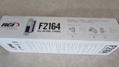 RCI Rutherford F2164X32D Offset Electric Strike 12/24VDC Fail Locked 2164