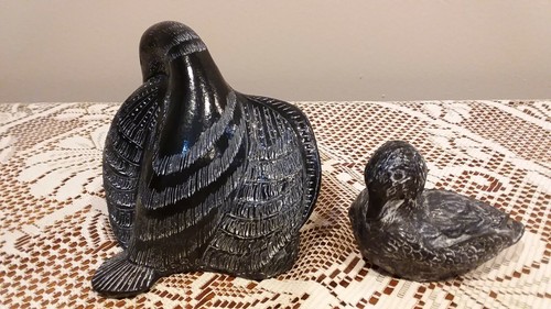 Aardvark Duck Soapstone Sculptures ( Figurines To Please)