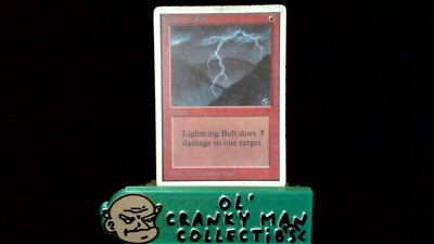1x  Lightning Bolt Unlimited Regular Heavily Played Magic the Gathering