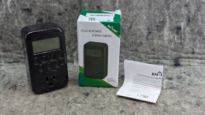  New  BN-LINK Digital Timer Outlet, 7 Day Heavy Duty Programmable Timer Black