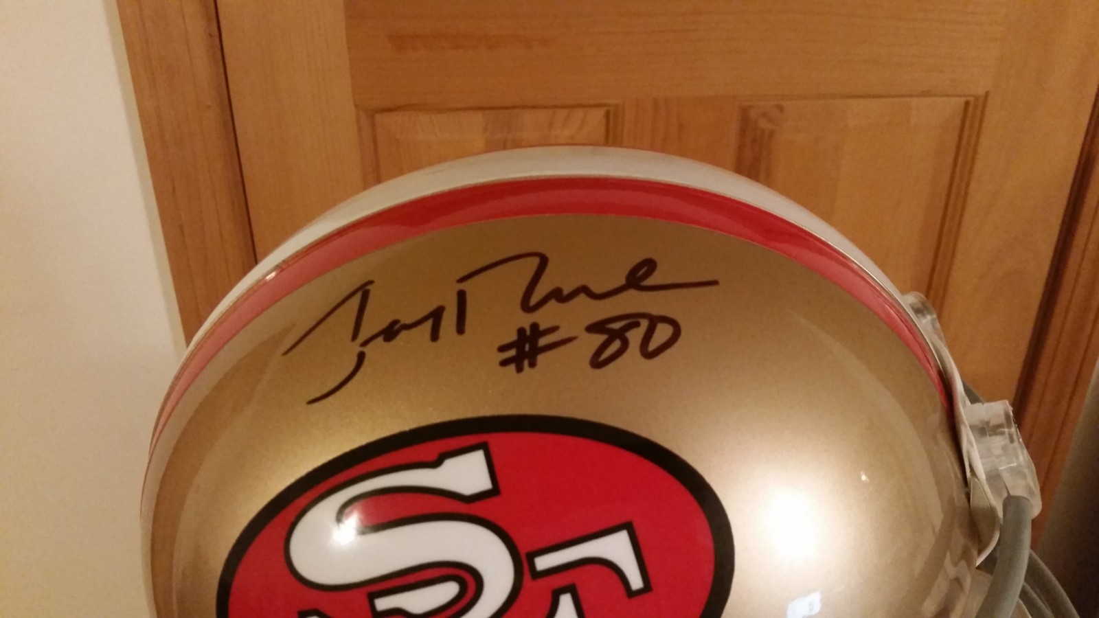 Jerry Rice Signed Full Size Riddell Helmet Steiner Cert/Coa SF 49ers See Below