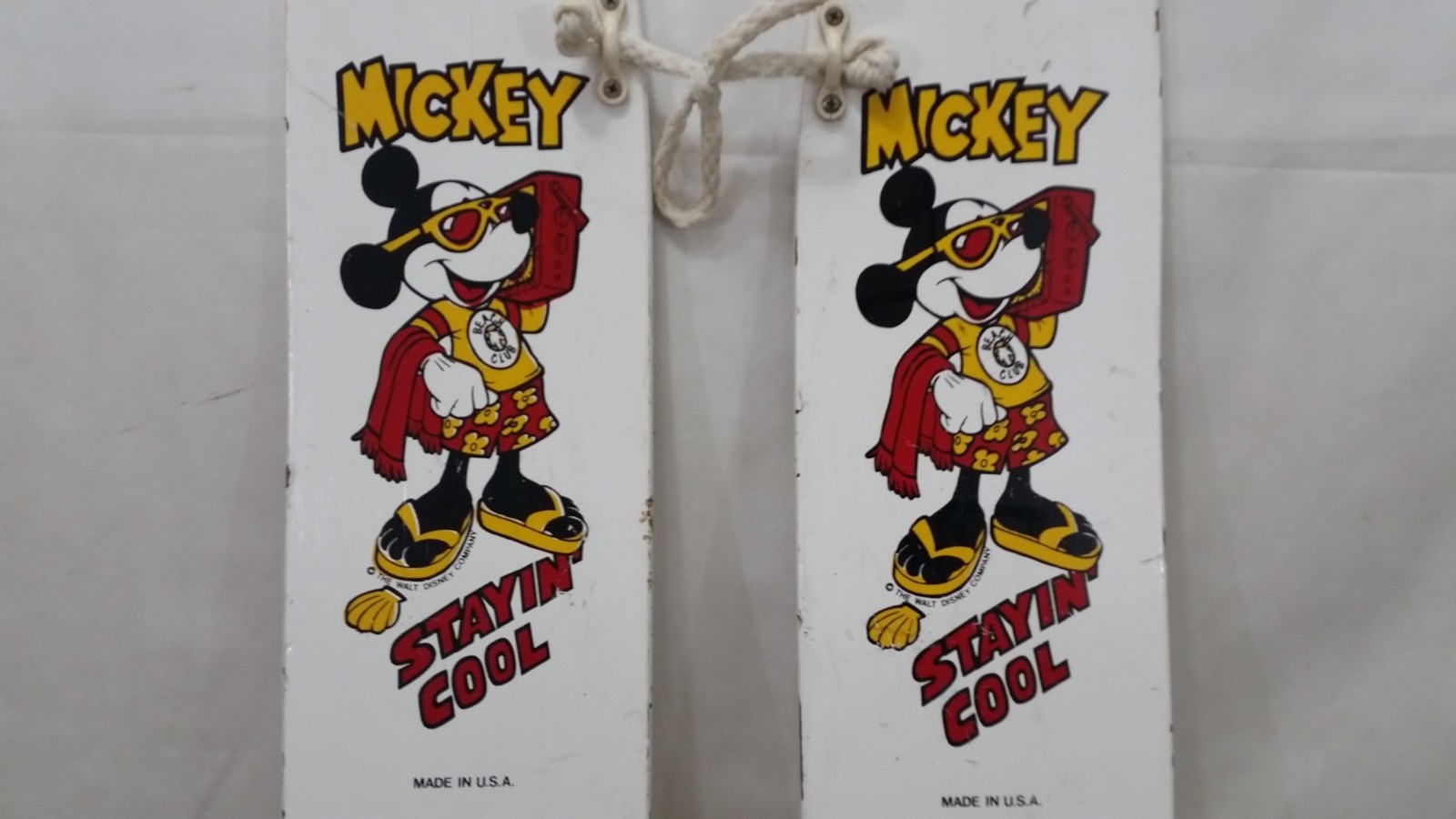 Kids Child Water Skis Trainers - Mickey Mouse Cypress Gardens Adjustable Feet