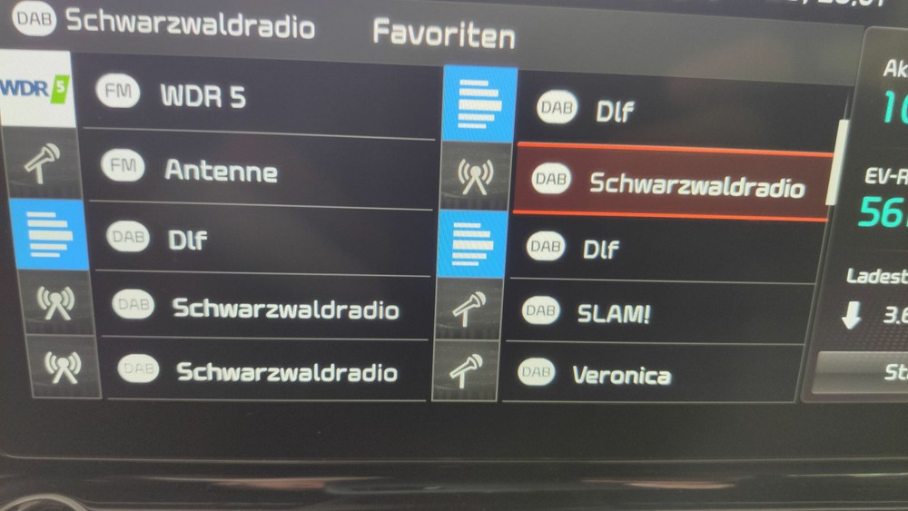 Senderlogos : Anzeige Radio Sender Logo : Kia Ceed, ProCeed & XCeed