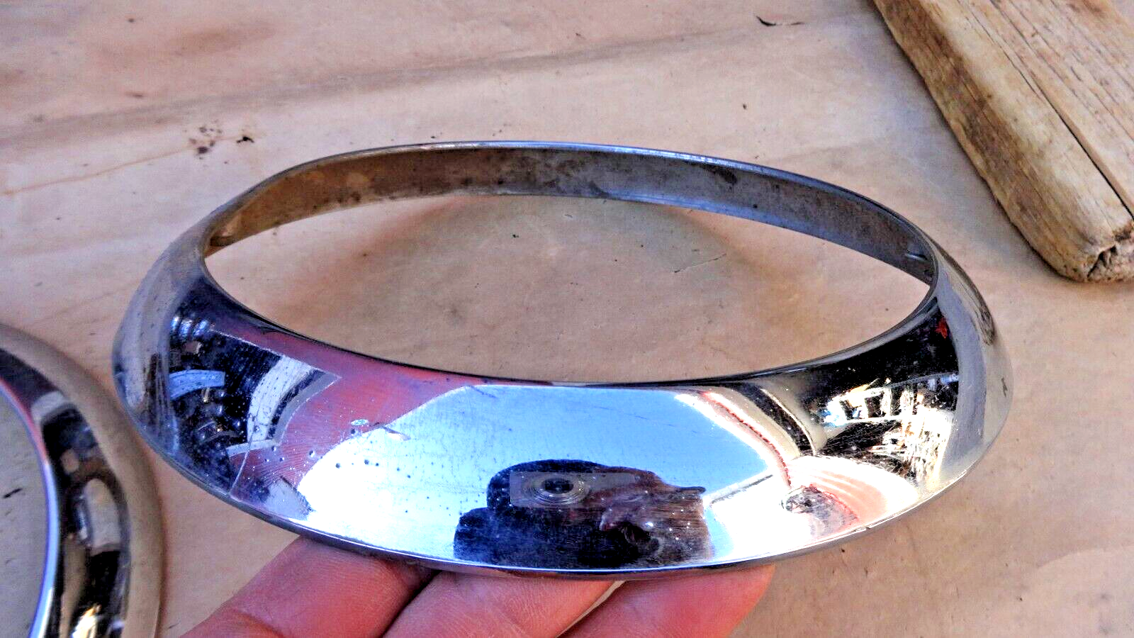 1948 1953 Dodge Truck HEADLIGHT BEZELS Original pair Rings Doors 1954 1955 1956