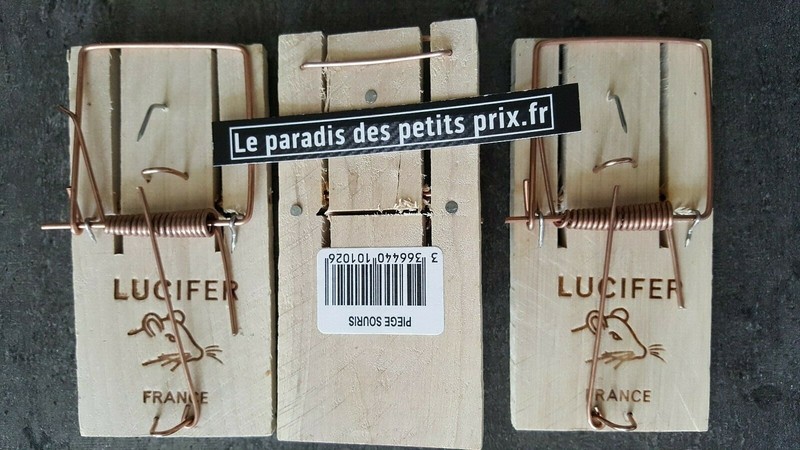 Tapette Ã  Souris,PiÃ¨Ge Ã  Souris, 3 Tapettes En Bois Made In France ,9.6 X 4.6 Cm