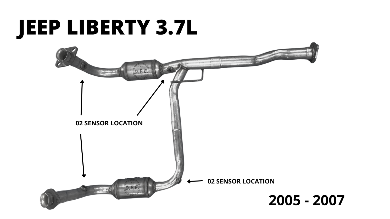 liberty　0430 Left & Right Catalytic Converter Fits Jeep Liberty 3.7L 2005
