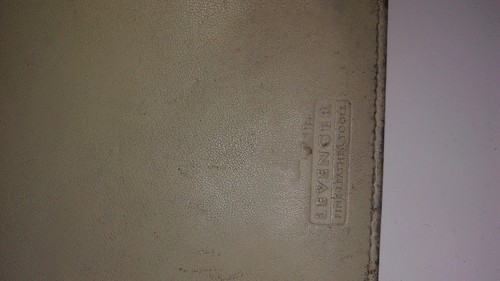 Levenger Leather Small Note Holder, With Walletini Pen. Excellent Condition