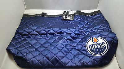 NHL Edmonton Oilers Sport Noir Quilted Tote Navy Blue by Pro F...
