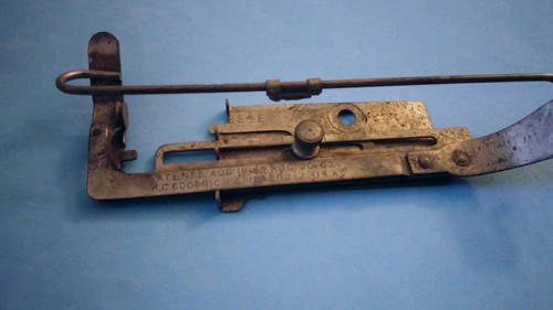 Old antique HC Goodrich sewing machine attachment patented 1867