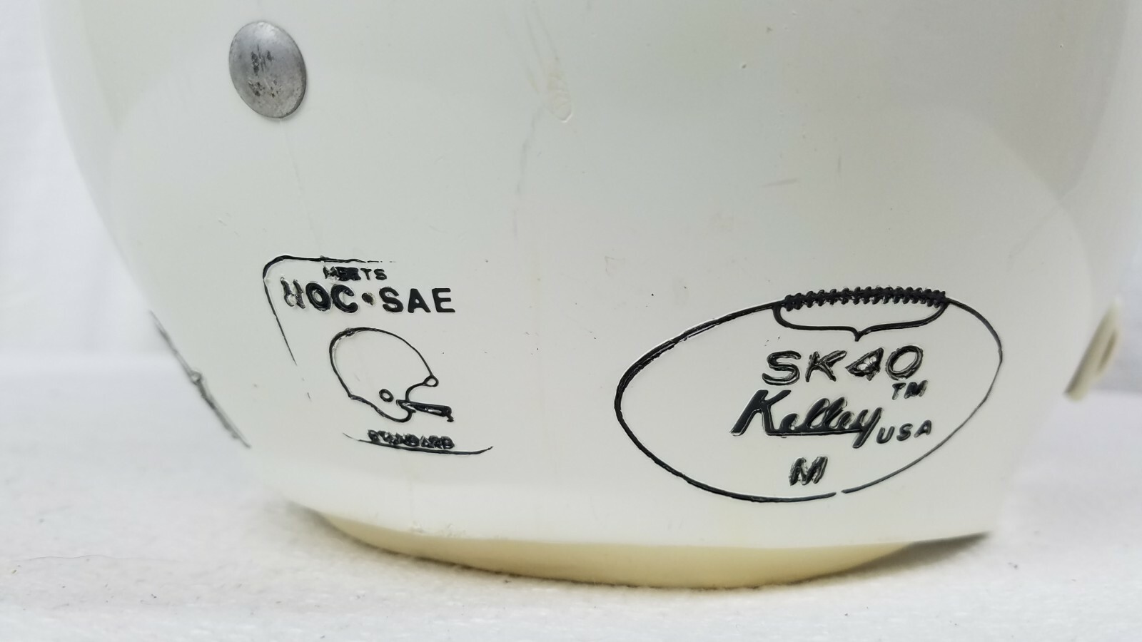Vintage 1980 Bill Kelley BK 2 Bar Facemask Football Helmet SK40 Vols Medium