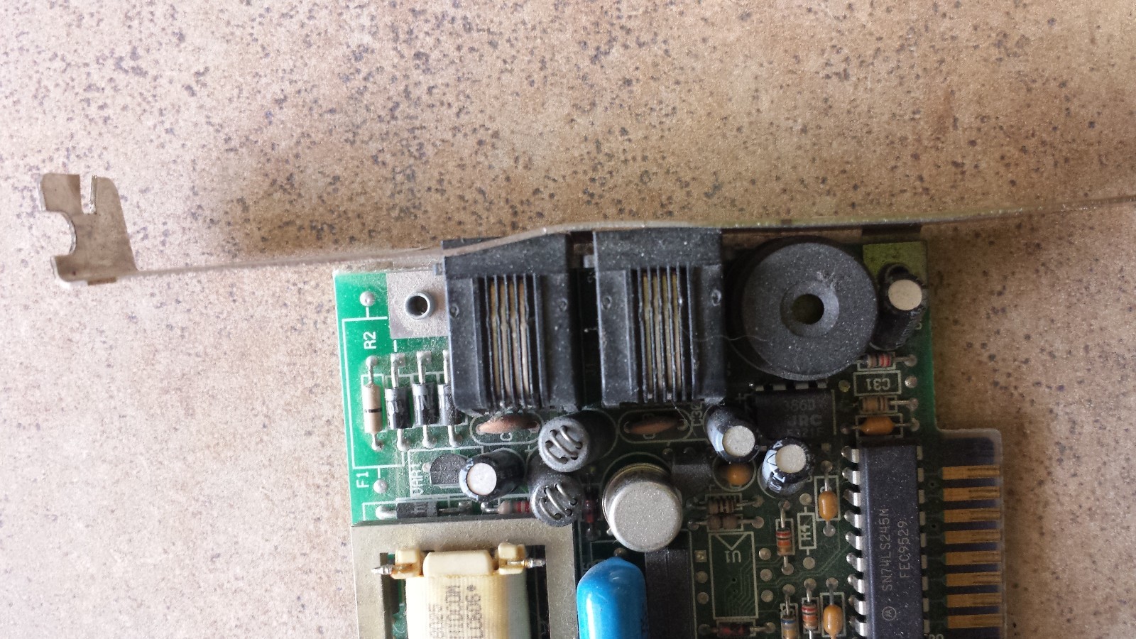 Zoom Telephonics VFP28.8K ISA Fax Modem v.34i Rev 1.309B PN311 Card
