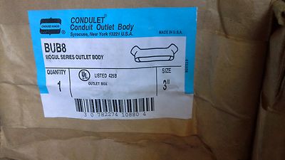 Cooper Crouse-Hinds BUB8 3'' Mogul Condulet Conduit Body 10 available Free Ship