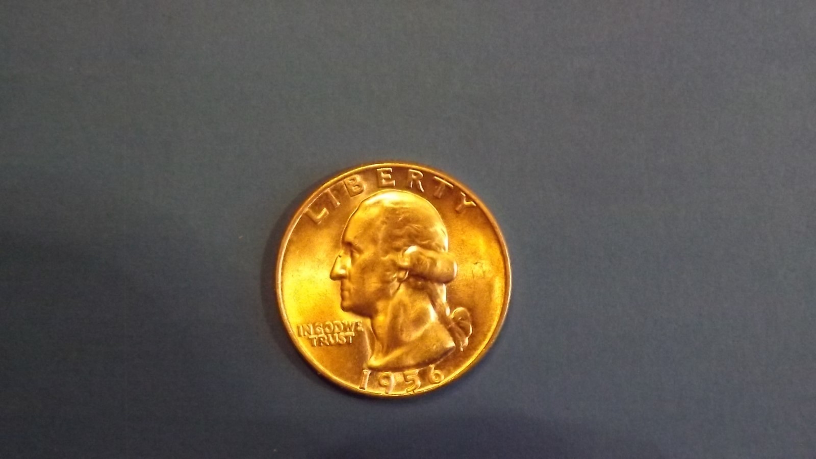 Washington silver quarter  1956 P