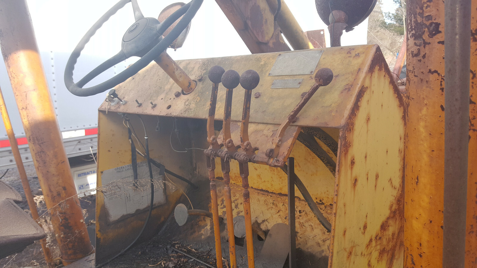 ANTIQUE 1960's PETTIBONE CARY LIFT FORKLIFT Will part this out