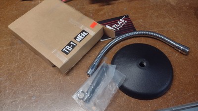 Atlas/Heil Model TB-1 Desk Microphone Mic Stand w Flexible Gooseneck Open Box