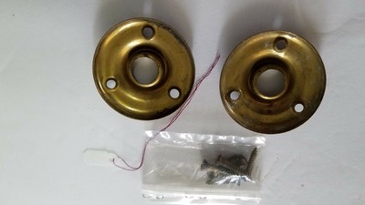 Pair of Brass Rosettes