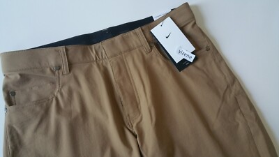 New Nike Dri-Fit Repel 5 Pocket Slim Fit Golf Pants, DA3064-258, Dark Driftwood
