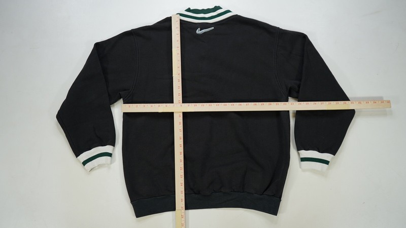 Rare Vintage NIKE Collar Swoosh 1/4 Zip Pullover V Neck