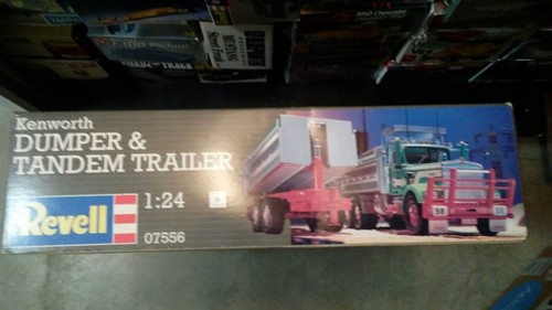 REVELL KENWORTH DUMPER AND TANDEM TRAILER. FACTORY SEALED!!!!