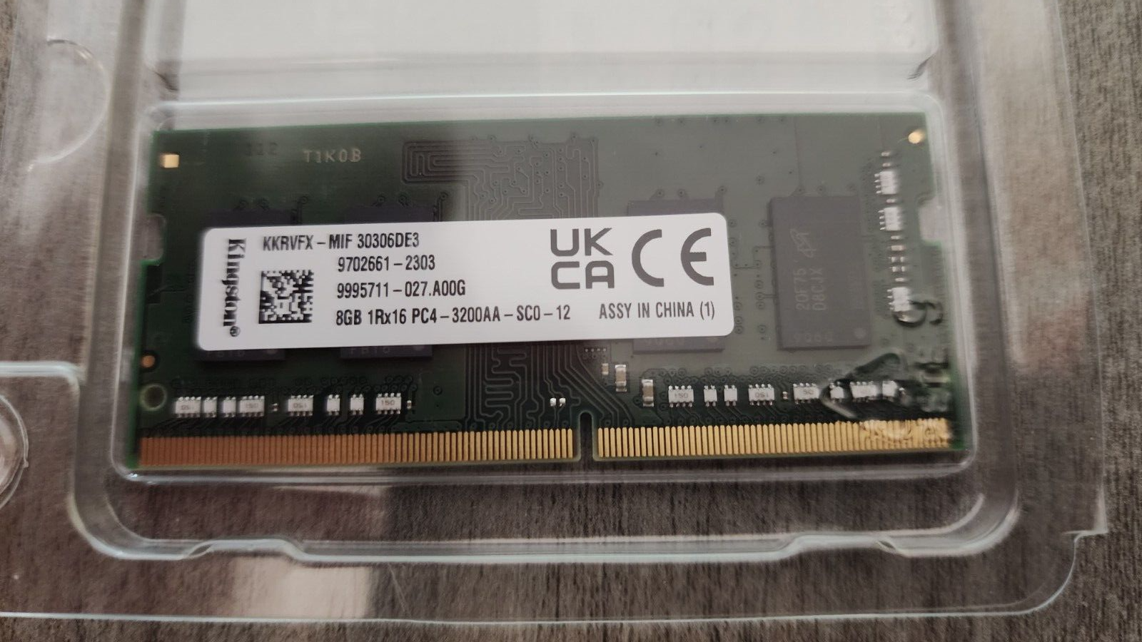 8GB Kingston DDR4 3200MHz PC4-3200 SO-DIMM CBD32D4S2S1MF-8 8GB Kingston DDR4 3200MHz PC4-3200 SO-DIMM CBD32D4S2S1MF-8
