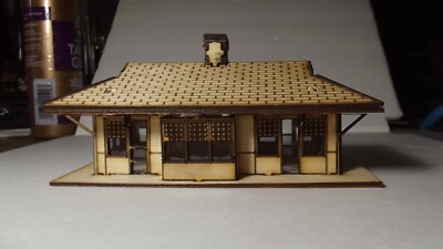 N Scale Train Station Kit Laser Cut LC#12