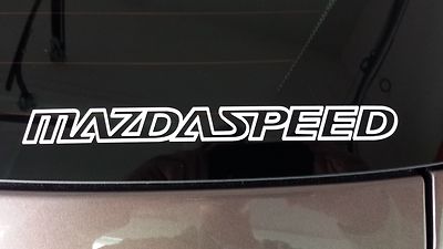 Mazdaspeed Miata Mazda 3 6 Protege RX8 Vinyl Window Decals Stickers Zoom Zoom 