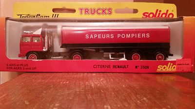 Solido Toner Gam III Tractor Trailer Tanker Truck, # 3509,1:50 Die-cast, NIB