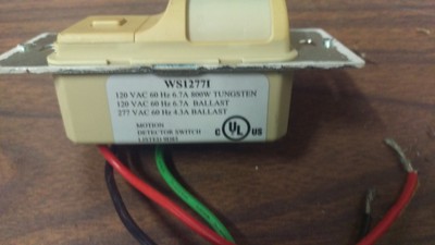 Lot 113 Hubbell WS12771 motion detector light switches as-is wall switch sensors