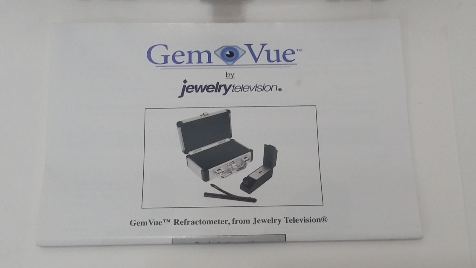 Gem Vue Refractometer Kit - By Jewelry Television Gemstone