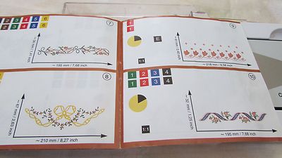 Pfaff Emb Card Creative #48 Pattern Combinations 7570 7560 2140 2170