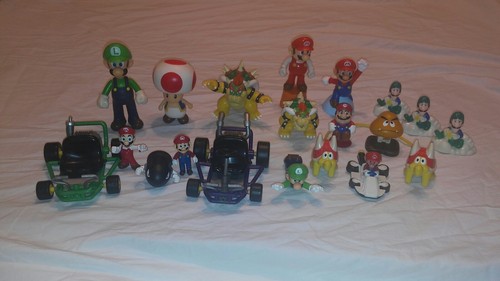 World Nintendo Mario Kart 64 Super Mario Bros Figure Toy Lot Bowser Luigi Toad