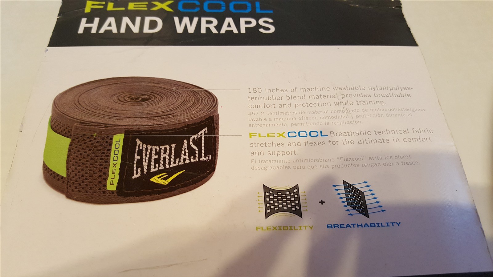 Everlast Flexcool Hand Wrap 180 inches Boxing MMA New