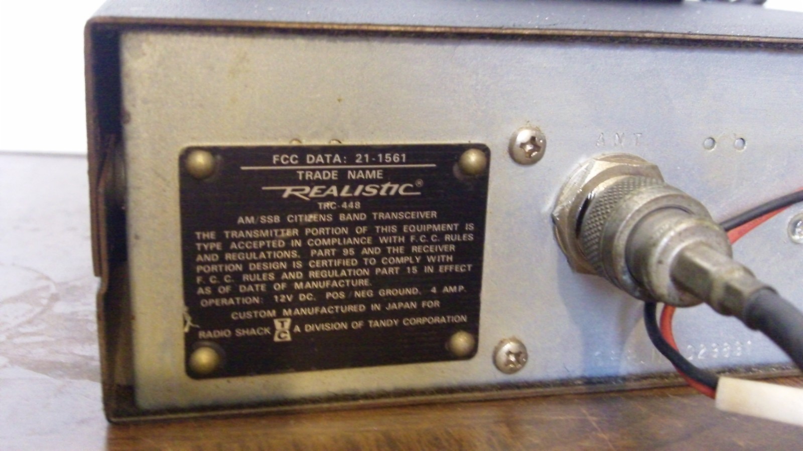 SSB REALISTIC TRC 448 SSB/AM CB RADIO, GREAT TX + RX,  VERY NICE RADIO! TRC-448