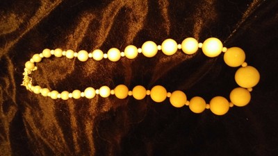 lot of 3 beaded costume jewelry - black/white gray pinks/white