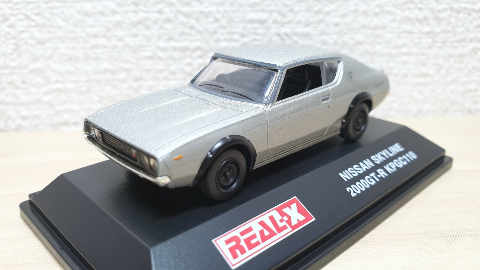 REAL-X 1/72 NISSANスカイライン　GT-R ハコスカ ケンメリ 1/72 Real-X NISSAN SKYLINE 2000GT-R KPGC110 KENMERI SILVER diecast