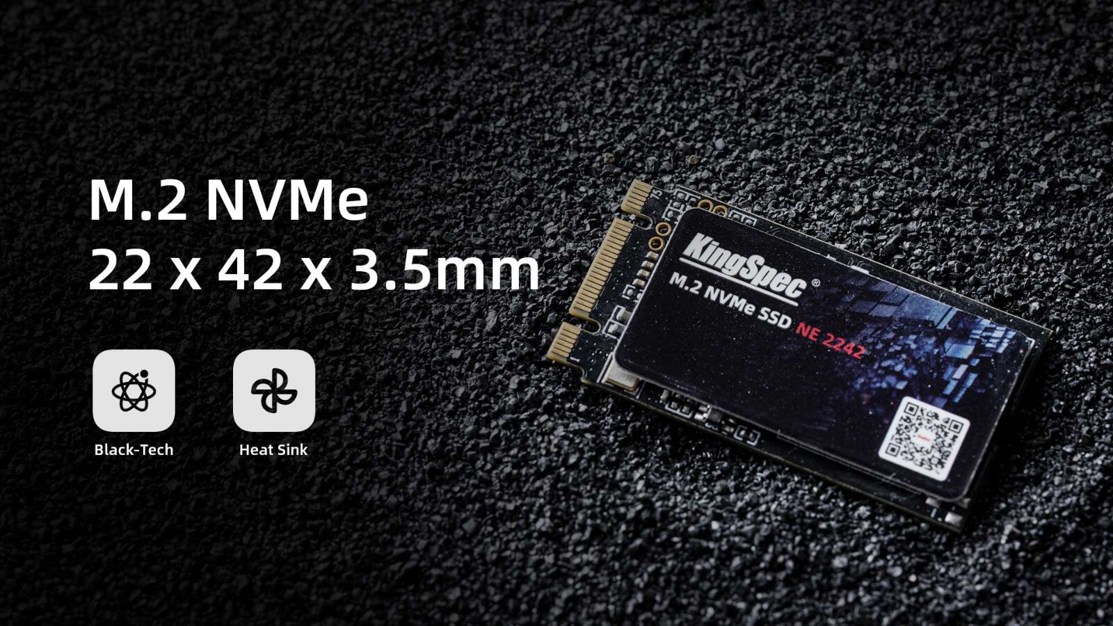 KingSpec M.2 NVMe PCIe 2242 SSD 128GB 256GB 512GB Solid State Drive