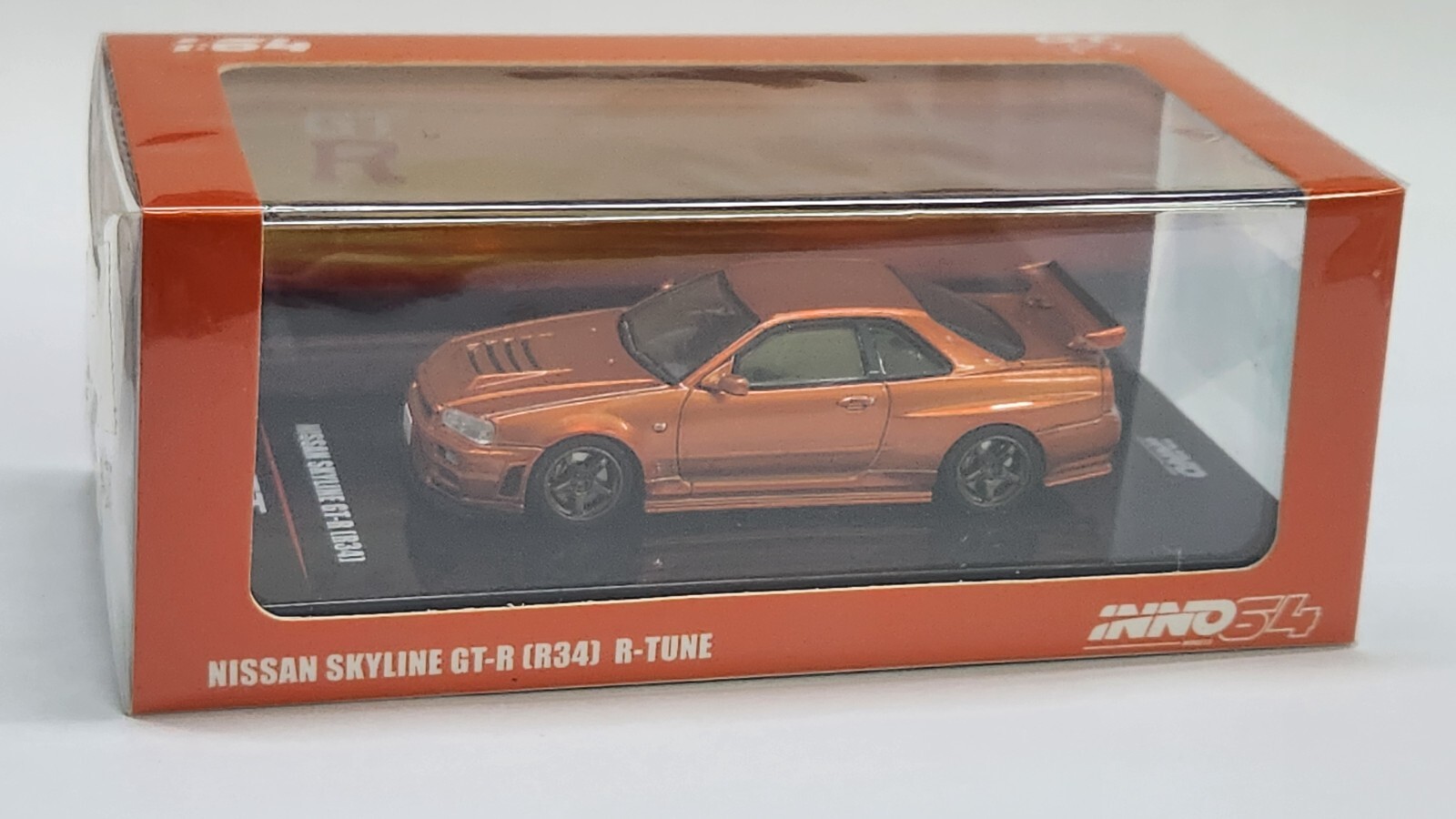 イノモデル64日産スカイラインGT-RR34R-TUNE INNO64 Nissan Skyline GT-R R34 Nismo R-Tune Silver Chrome