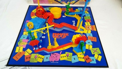 Vintage 1986 Milton Bradley MOUSE TRAP Board Game Zany Action Crazy Contraption