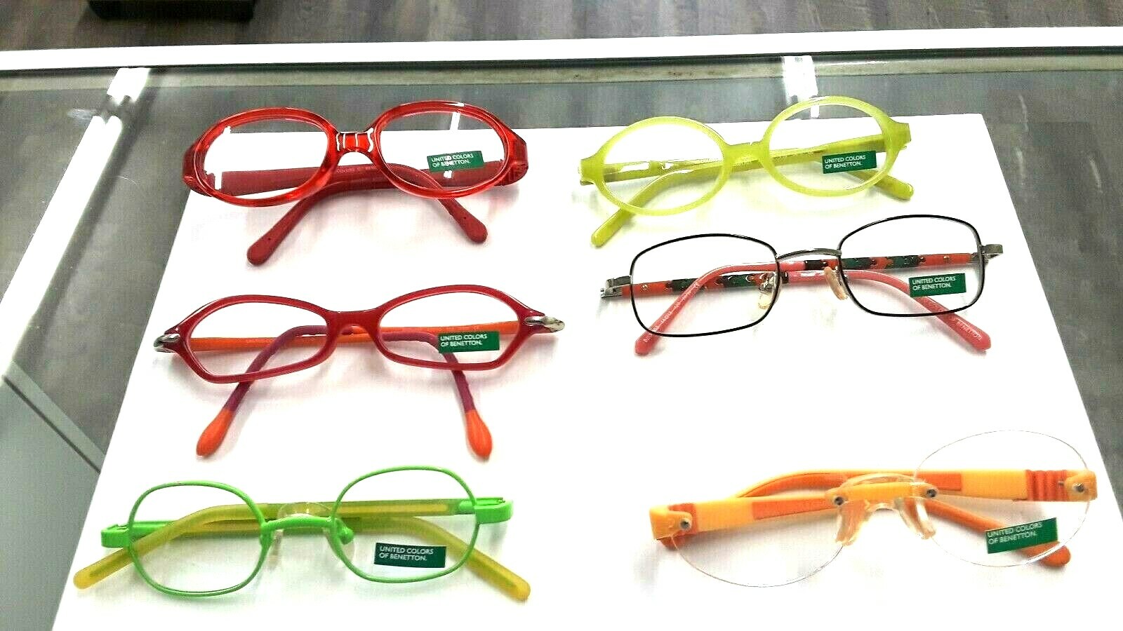 6 pairs UNITED COLORS OF BENETTON kids, baby, eyeglasses NEW