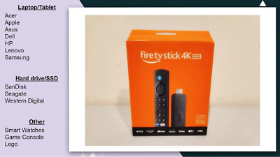 Amazon Fire TV Stick 4K Max streaming device, supports Wi-Fi 6E