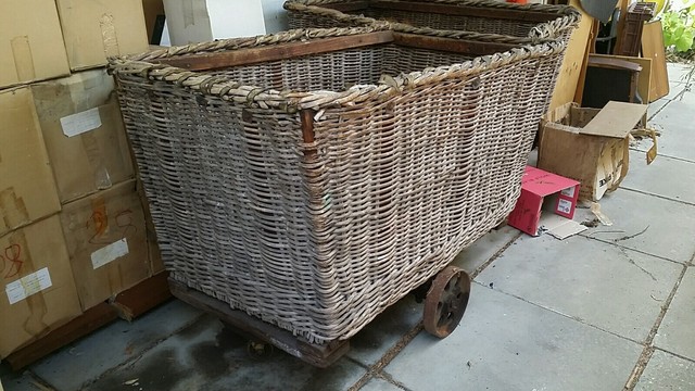 Vintage Wicker basket trolley Perth GPO | Antiques ...