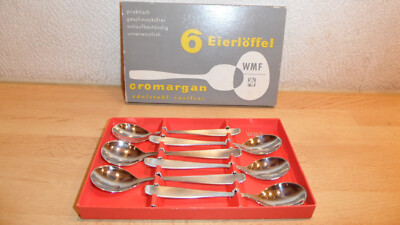 WMF 6 Eierlöffel Löffel Cromargan Dreiecksmarke