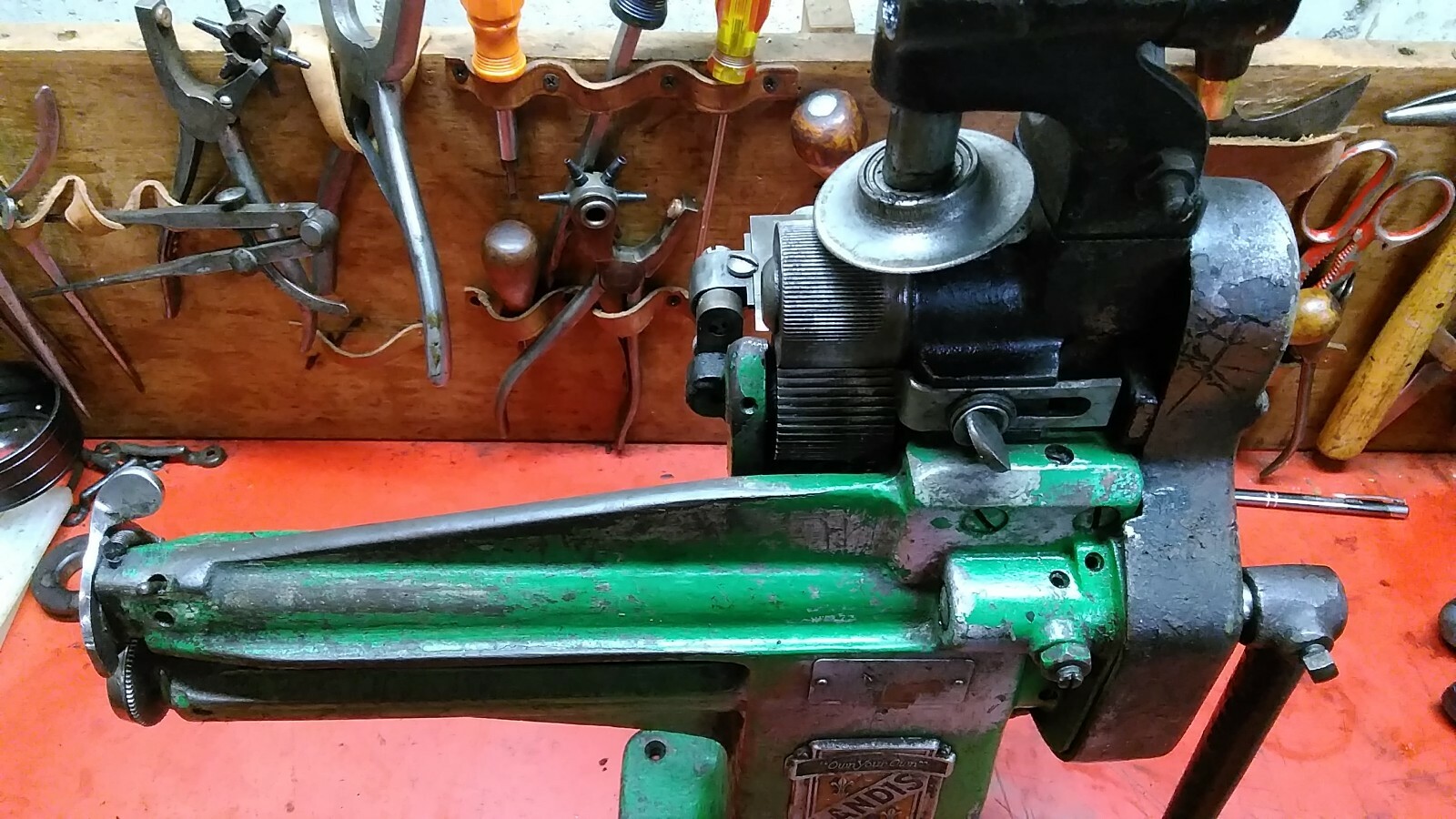 LANDIS 5 in 1 Model C, LEATHER CUTTER,SPLITTER,SKIVER,WELT ROLLER,VERY GOOD COND