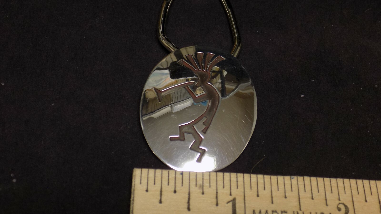 Allen & Paula Boyd Kokopelli Sterling 925 Silver Key Clip