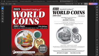 🎁 5 KRAUSE 5 PCS SET STANDARD CATALOGS OF WORLD COINS 1601